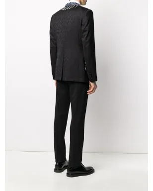 Dolce & Gabbana Martini-Fit 花柄ジャカード スーツ - サムネイル4