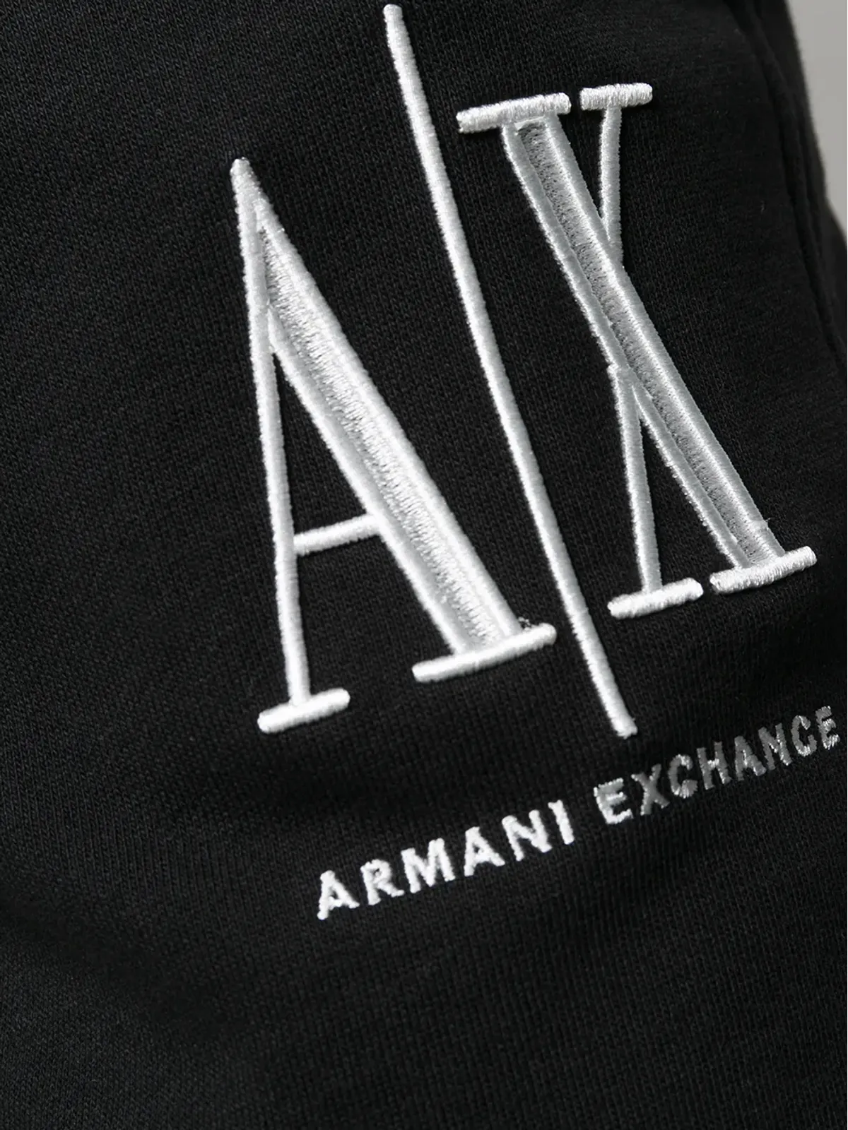 Armani Exchange ロゴ刺繍入りトラックショーツ ブラック - 画像5