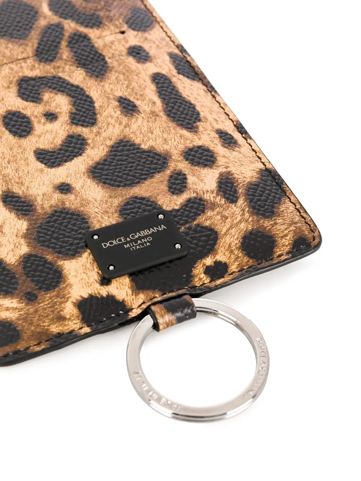 Dolce & Gabbana レオパード柄レザー カードホルダー - 画像2
