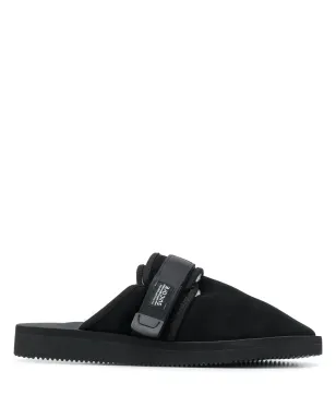 Suicoke タッチストラップスリッパ - ブラック - サムネイル1