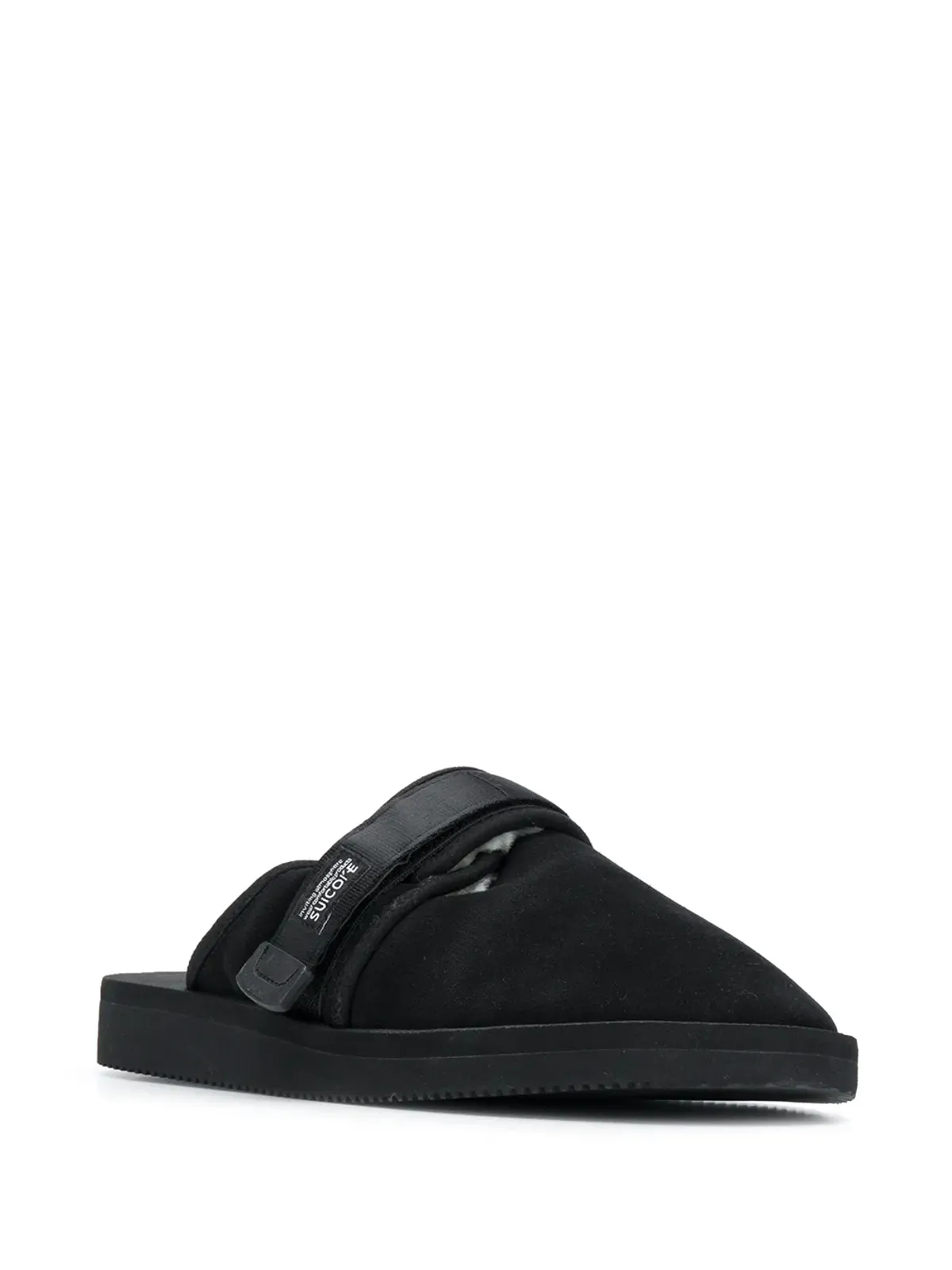 Suicoke タッチストラップスリッパ - ブラック - 画像2