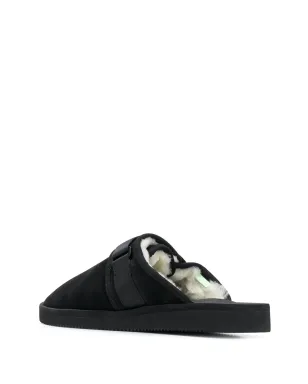 Suicoke タッチストラップスリッパ - ブラック - サムネイル3