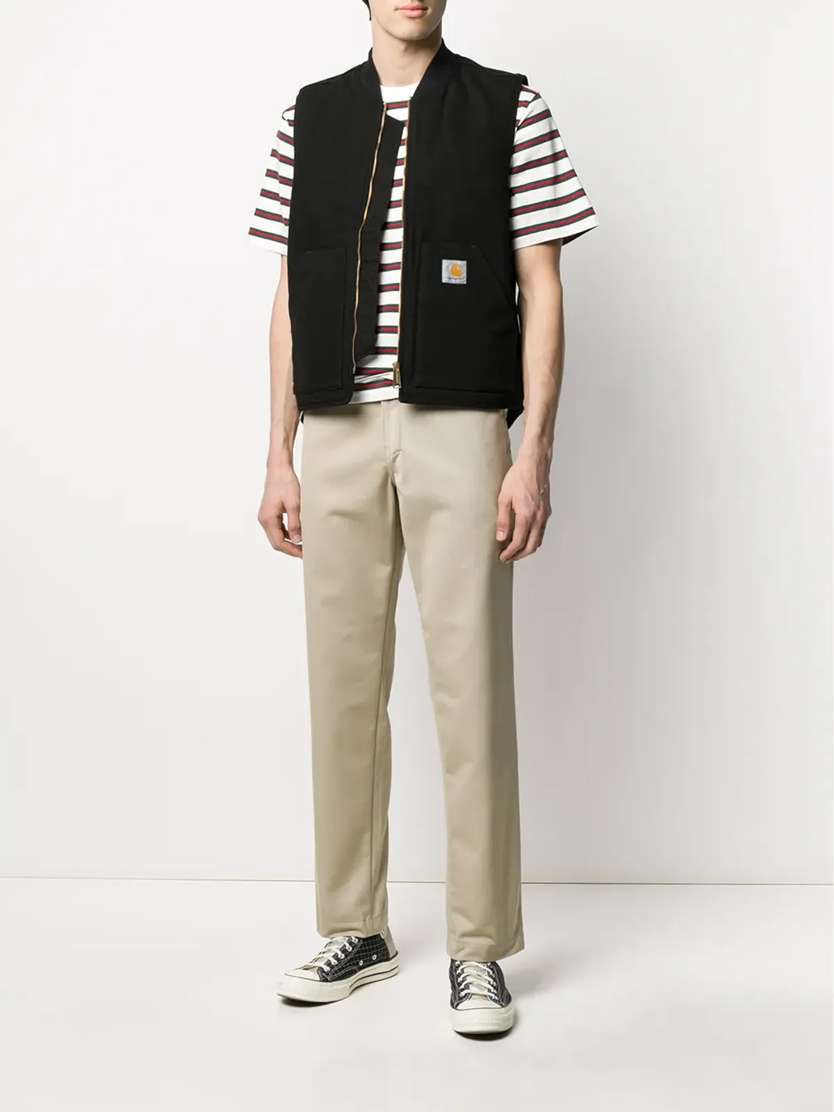 Carhartt WIP ロゴパッチ付きジップベスト - 画像2