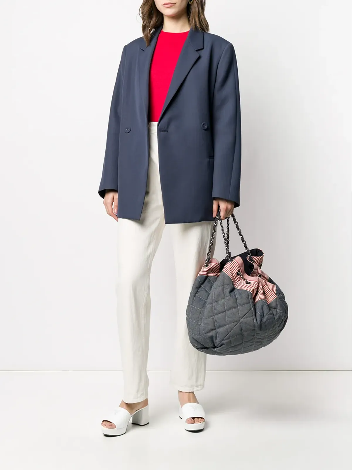 CHANEL Pre-Owned CCダイヤモンドキルト トートバッグ - 画像2