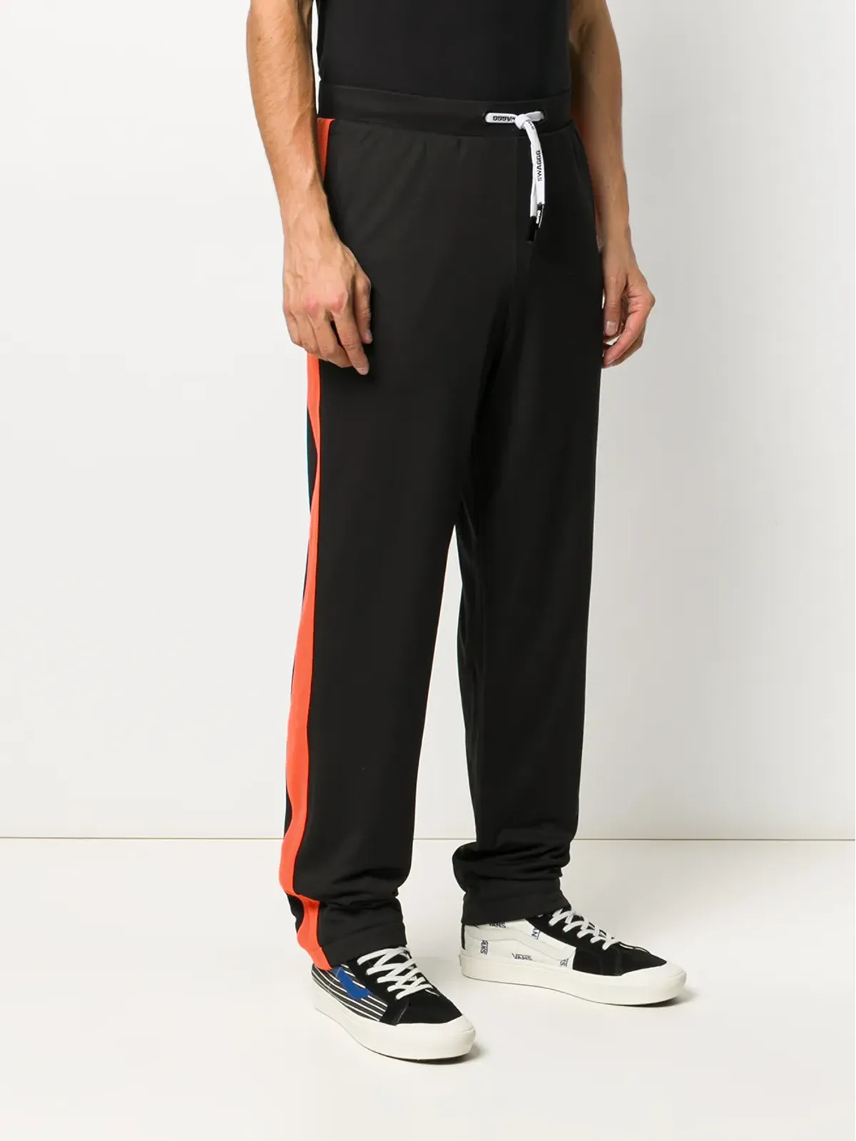 DUOltd stripe detail long jogging pants - 画像3
