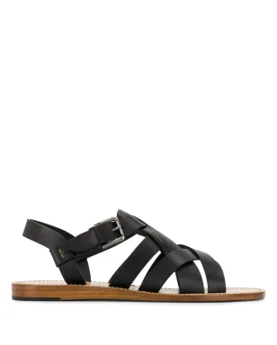 Dolce & Gabbana ストラップフラットサンダル - ブラック - サムネイル1