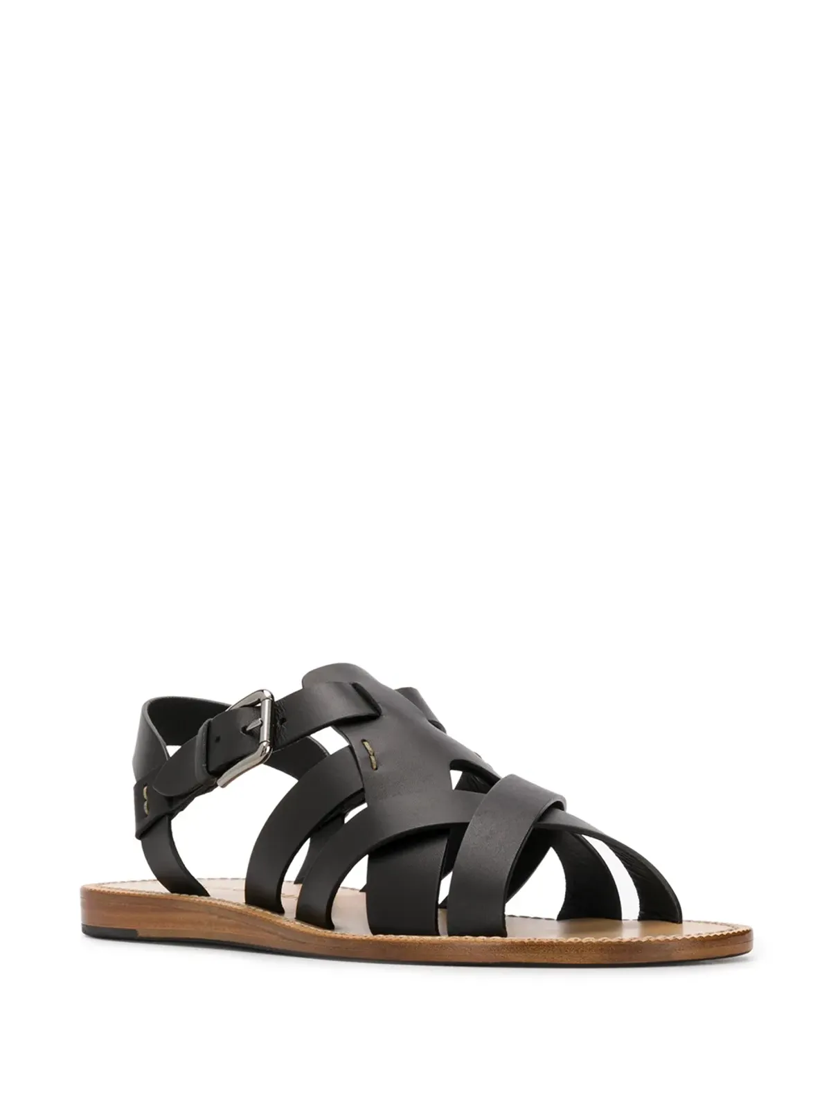 Dolce & Gabbana ストラップフラットサンダル - ブラック - 画像2