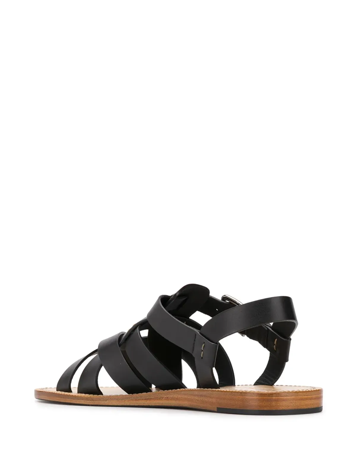 Dolce & Gabbana ストラップフラットサンダル - ブラック - 画像3