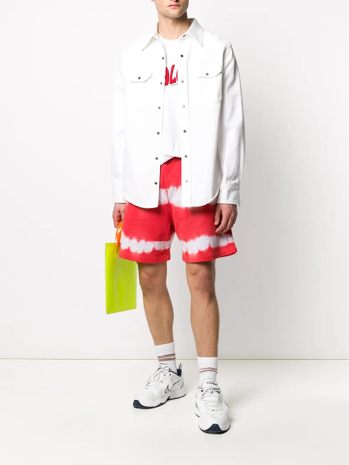 MSGM タイダイ柄 トラックショーツ - 画像2