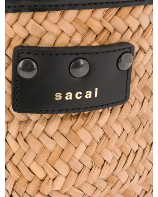 sacai Pagliaミニバスケットバッグ - サムネイル4