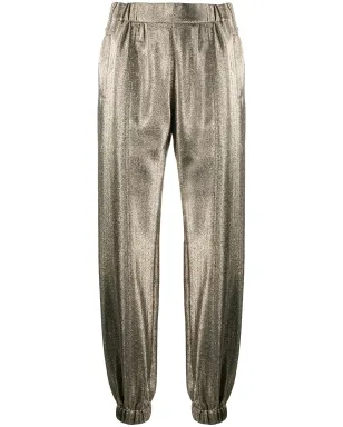 Saint Laurent メタリックエフェクト テーパードパンツ - サムネイル1