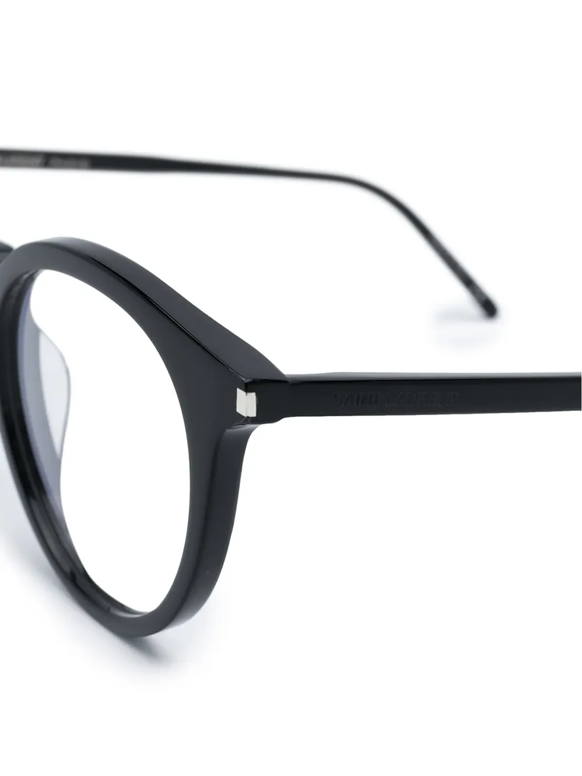 Saint Laurent Eyewear SL347 ラウンドフレーム眼鏡 - Black - 画像3