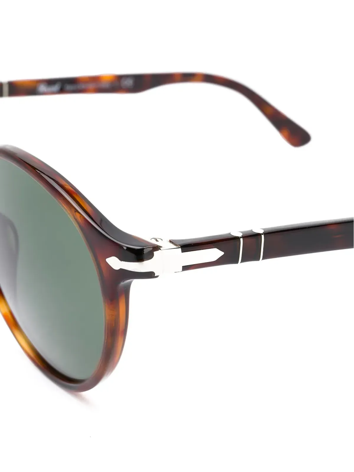 Persol べっ甲風 ラウンドフレーム サングラス - ブラウン - 画像3