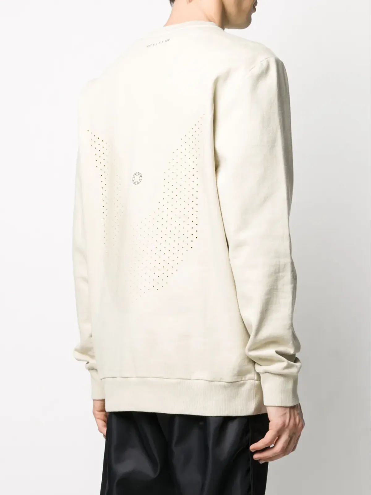 1017 ALYX 9SM abstract-print perforated sweatshirt - Neutrals - 画像4
