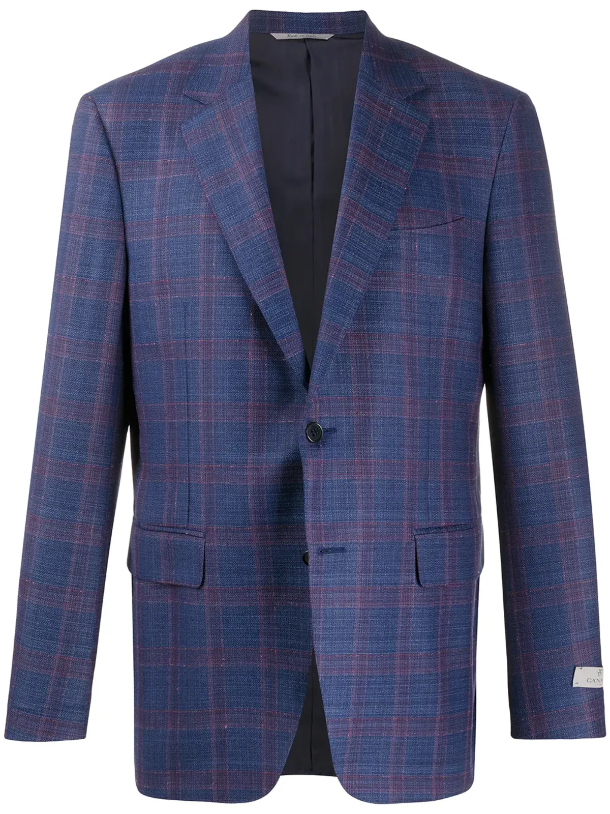 Canali シングルブレスト チェック柄ブレザー - 画像1