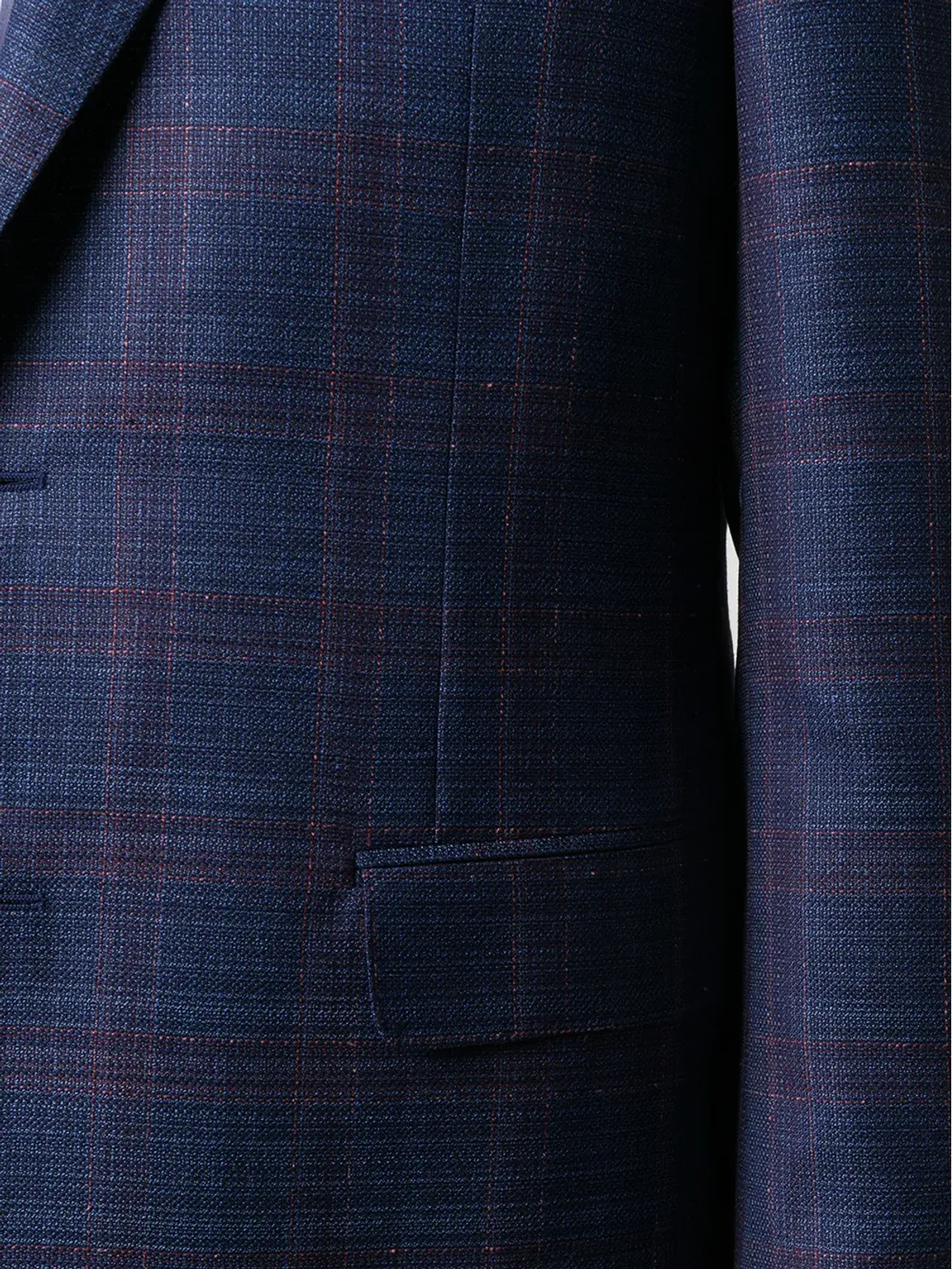 Canali シングルブレスト チェック柄ブレザー - 画像5