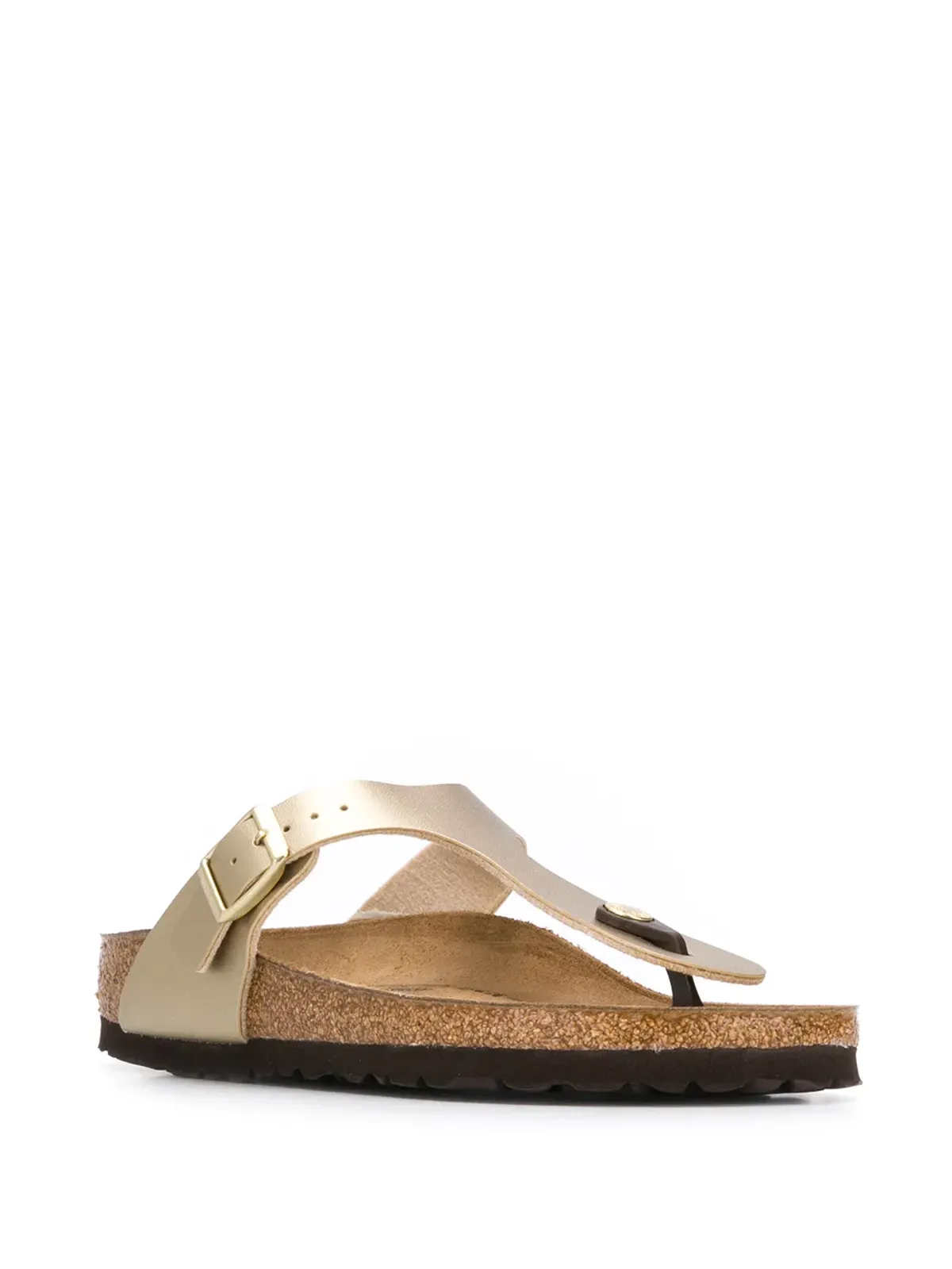 Birkenstock Gizeh スリップオン サンダル ゴールド - 画像2