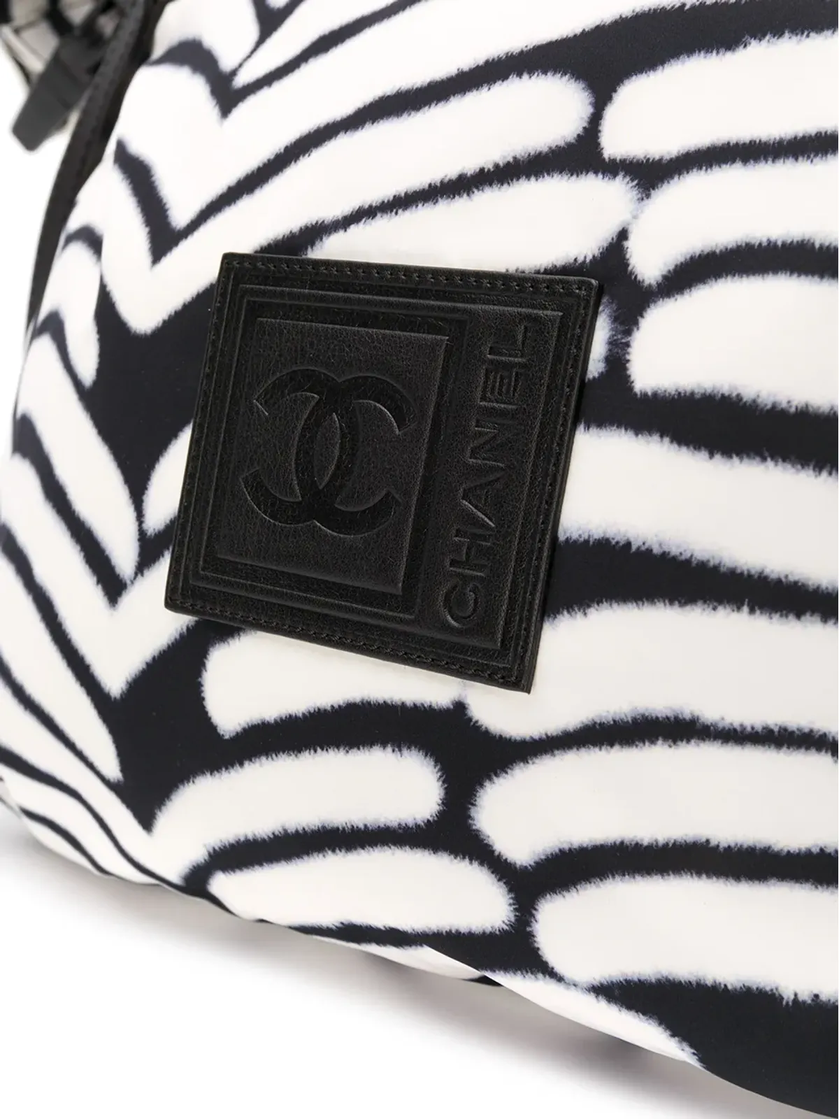 CHANEL Pre-Owned スポーツライン 抽象プリント ショルダーバッグ - 画像4