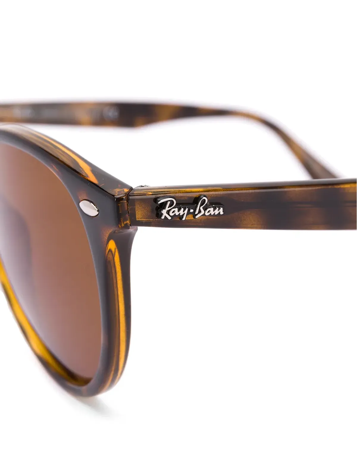 Ray-Ban ラウンドフレーム tortoise-shell サングラス（ブラウン） - 画像3