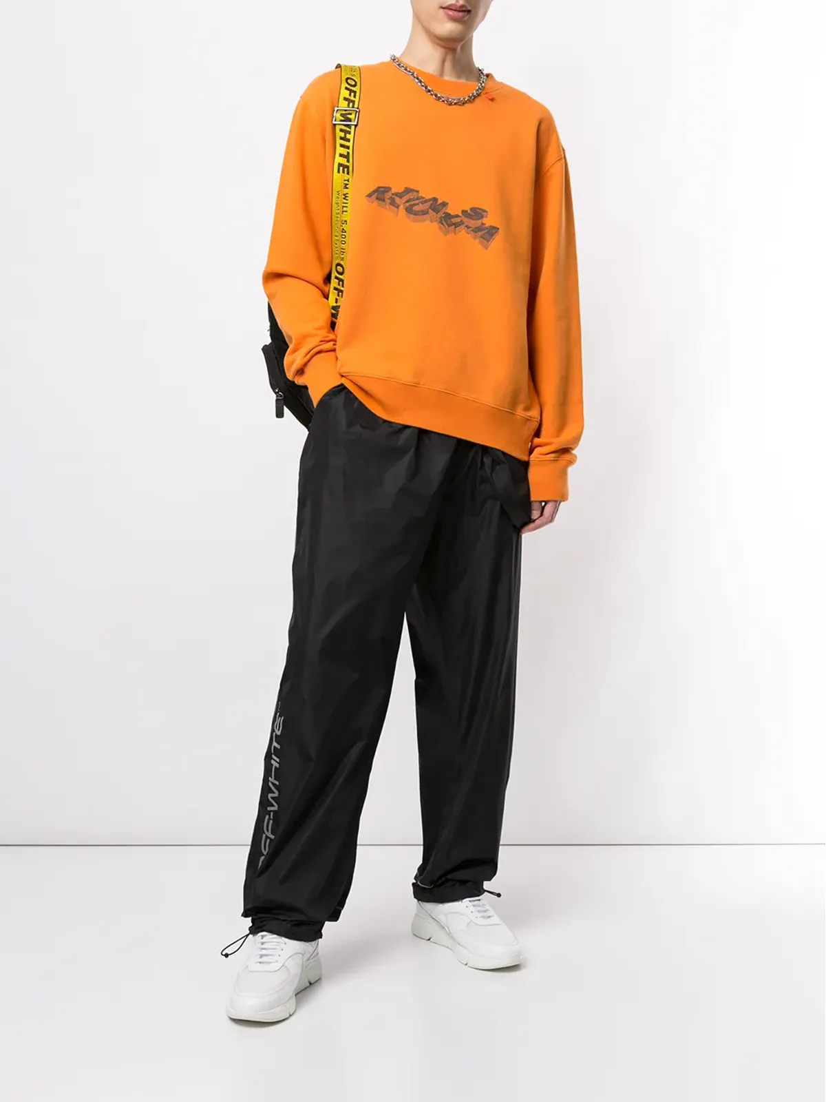 Off-White 3D Pencil クルーネック スウェットシャツ - Orange - 画像2