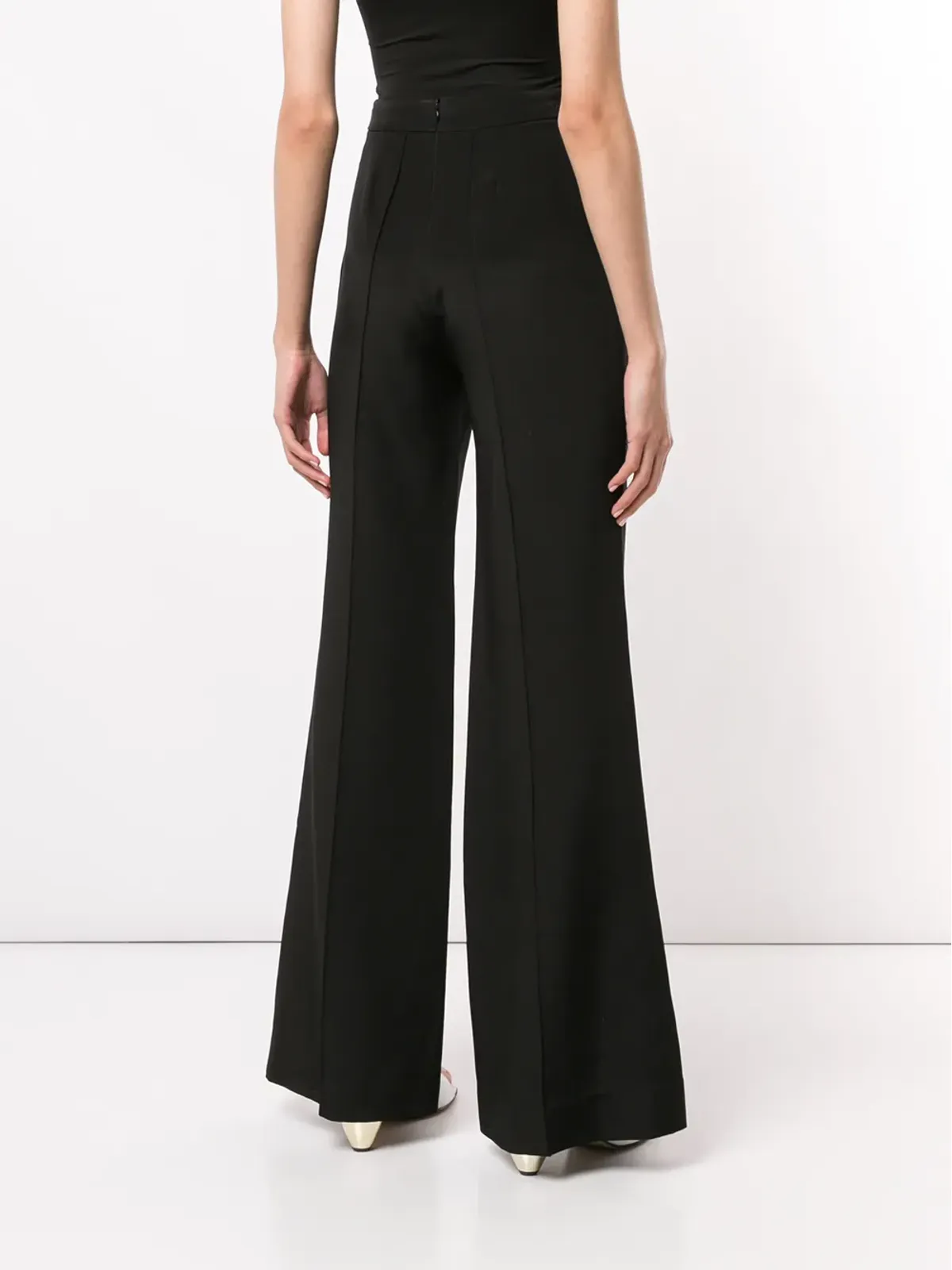 Macgraw Peacock ワイドレッグパンツ - ブラック - 画像4