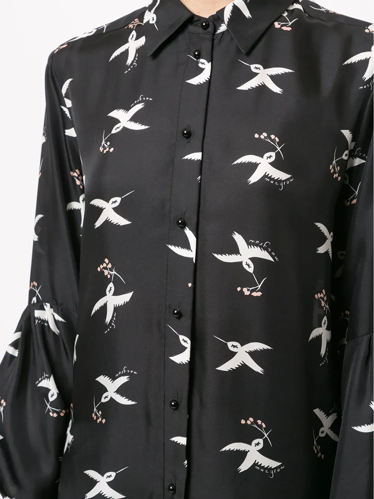 Macgraw St. Clair Bird Print ブラウス - 画像5