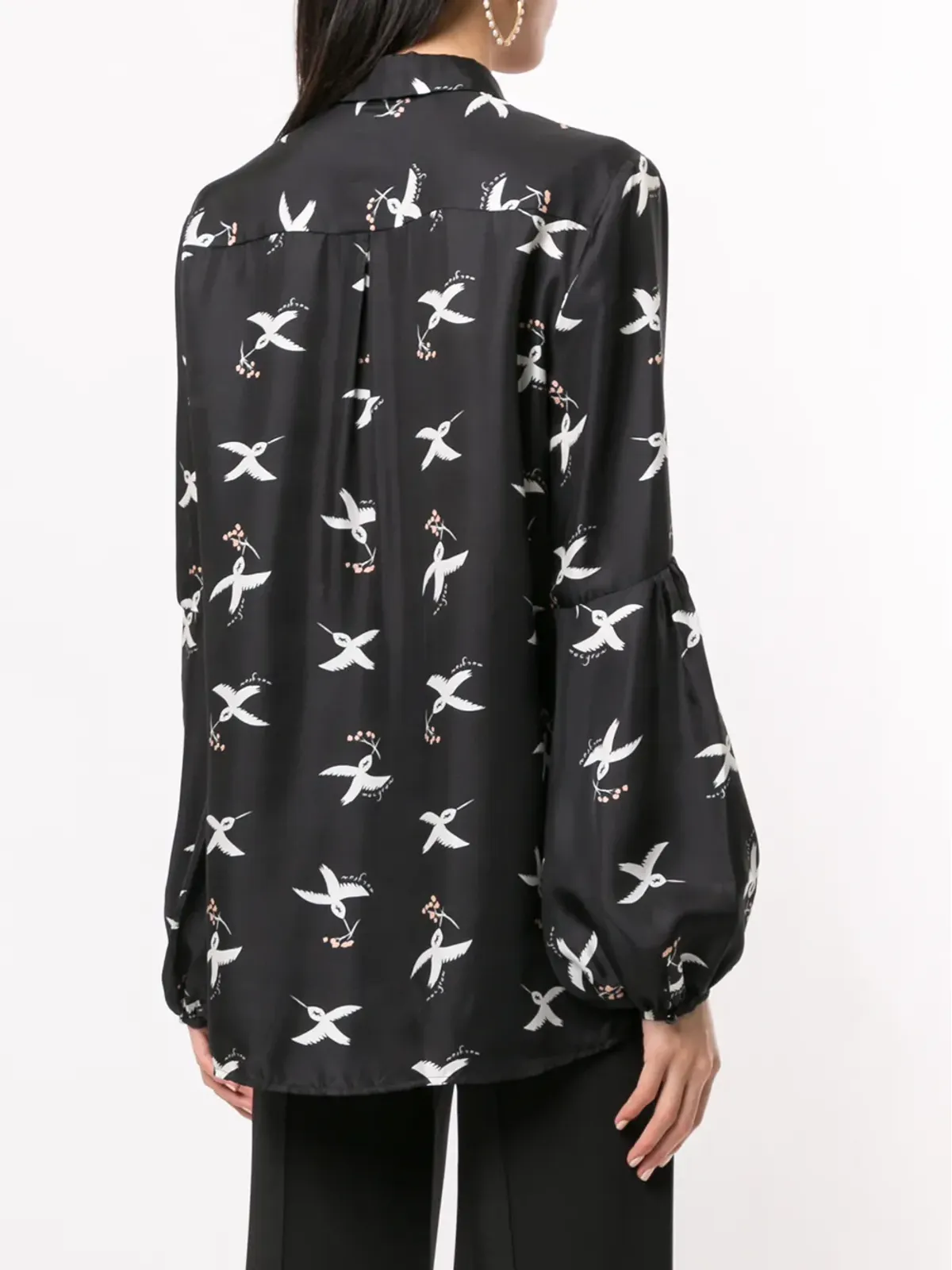 Macgraw St. Clair Bird Print ブラウス - 画像4
