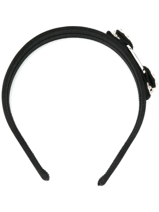 FERRAGAMO Ferragamo クリスタル装飾ヘアバンドの商品画像