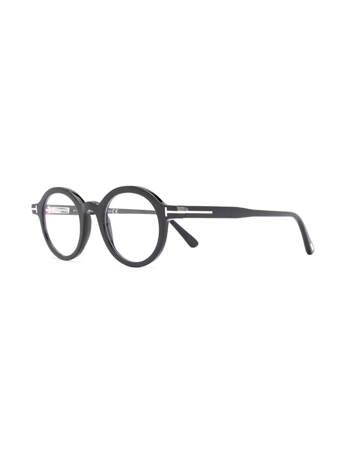 TOM FORD Eyewear ポリッシュドエフェクト丸フレーム眼鏡 - 画像2