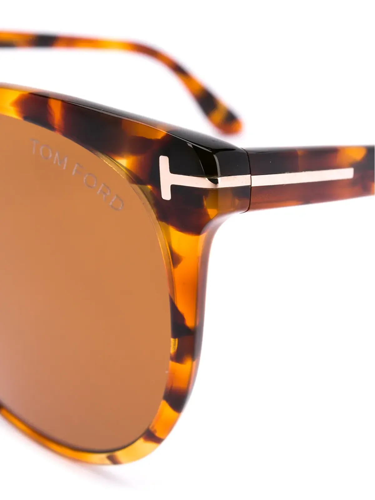 TOM FORD Eyewear オーバーサイズフレームサングラス ブラウン - 画像3