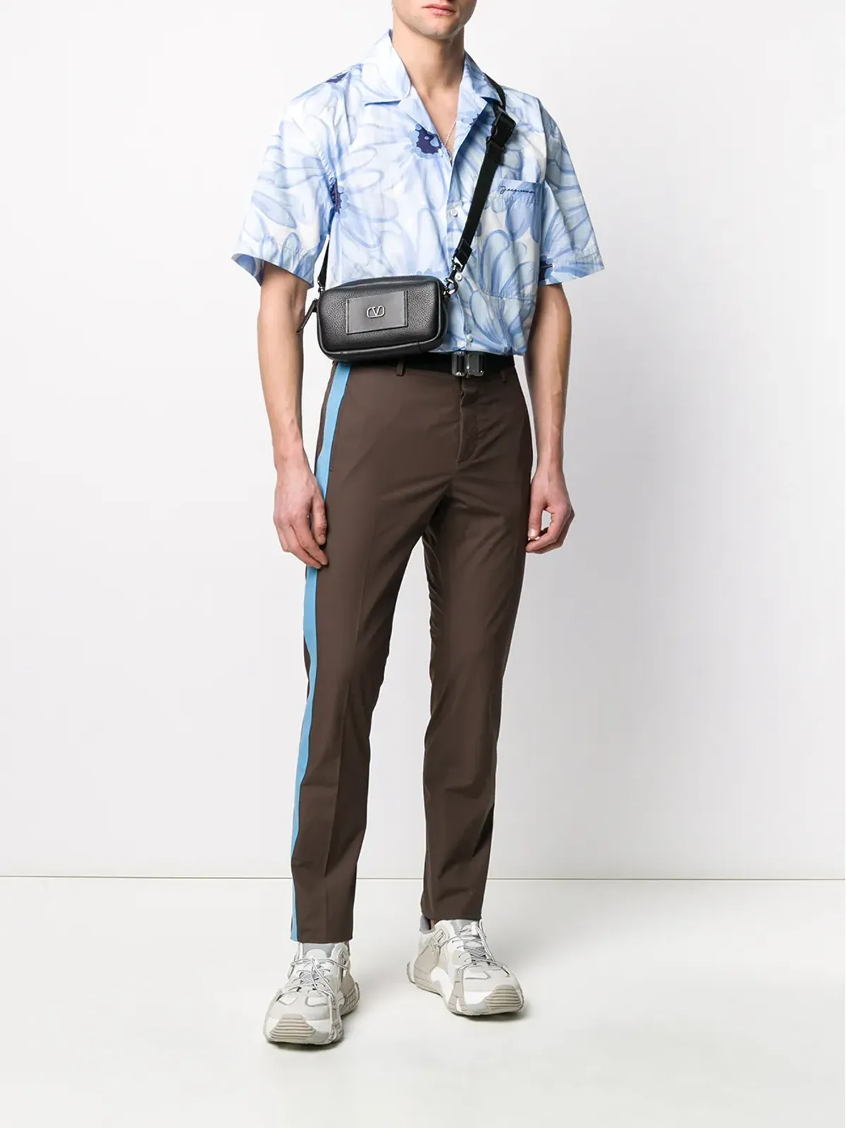 Valentino Garavani コントラストテープ スリムフィット パンツ - 画像2