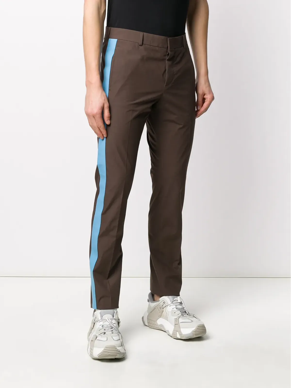 Valentino Garavani コントラストテープ スリムフィット パンツ - 画像3