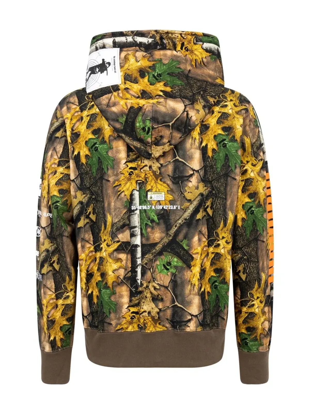 A BATHING APE フォレストカモ ワイド フルジップ フーディー - ブラウン - 画像2