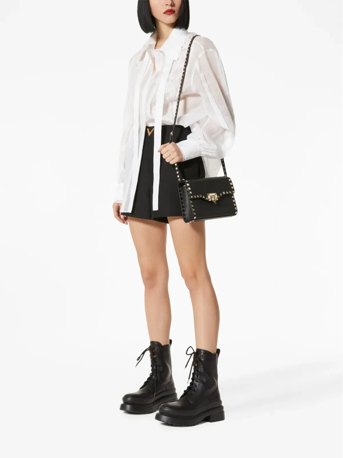 Valentino Garavani ロックスタッド クロスボディバッグ - 画像2