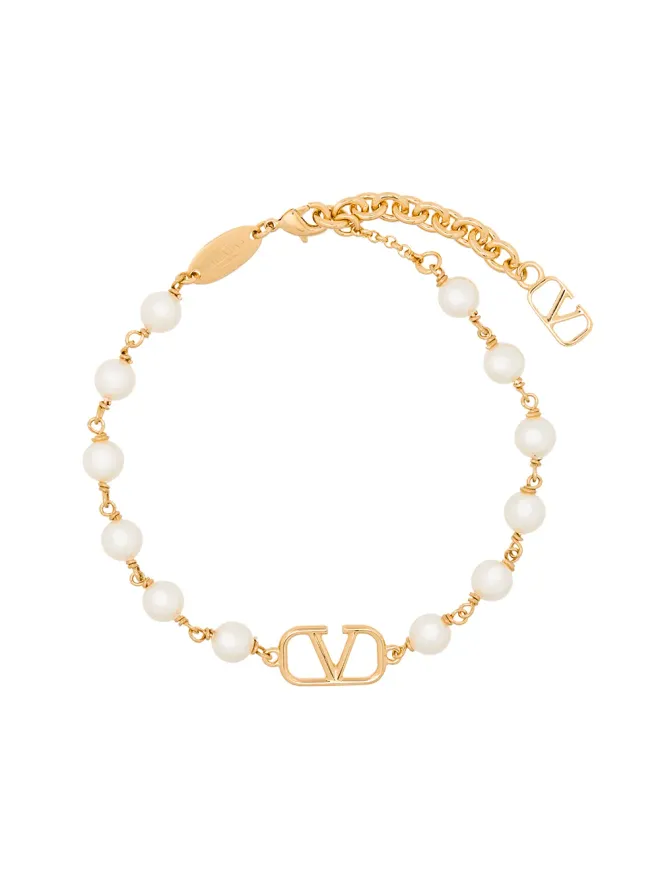 Valentino Garavani Valentino Garavani VLogo Signature パールブレスレットの商品画像