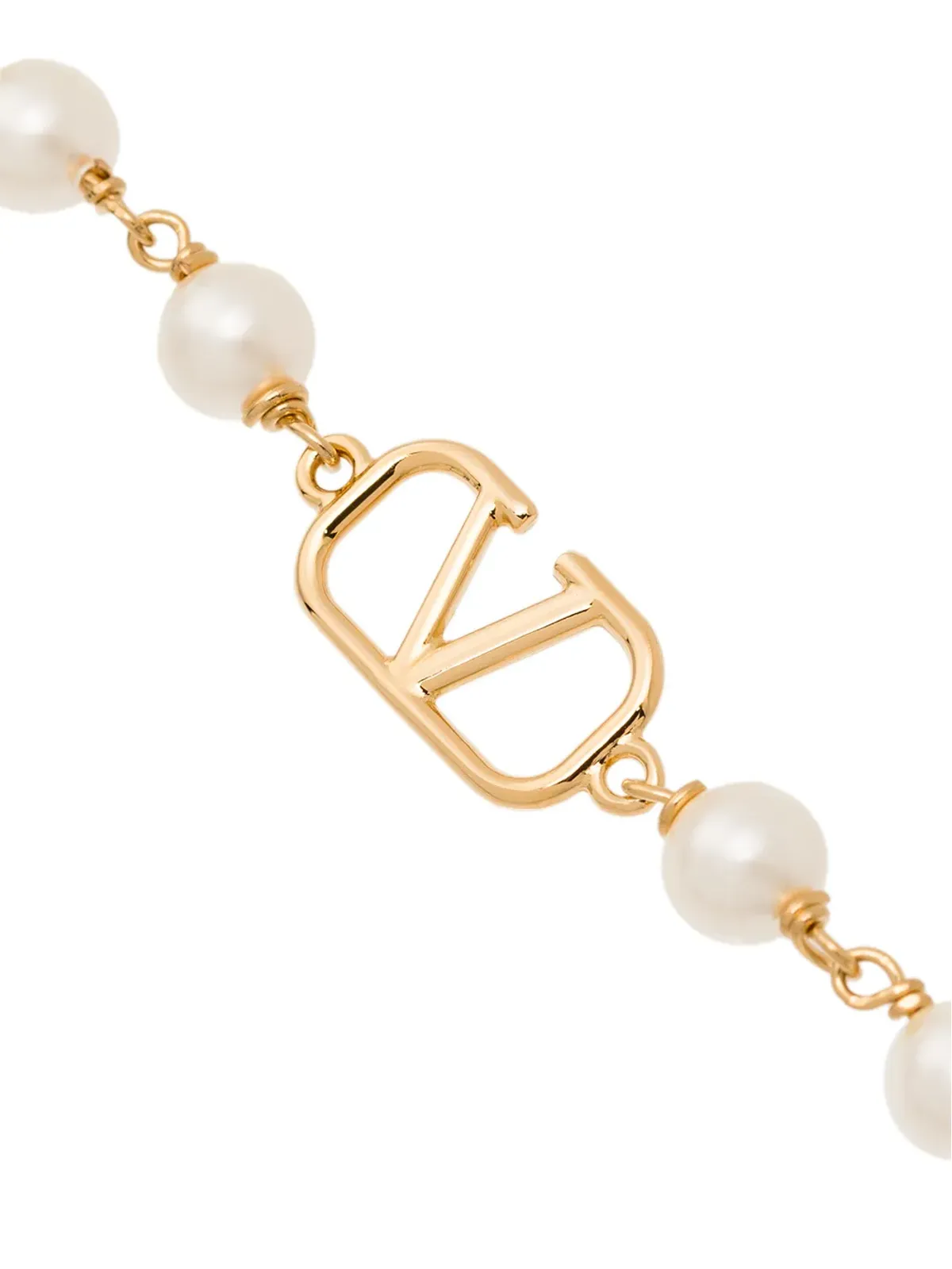 Valentino Garavani VLogo Signature パールブレスレット - 画像3