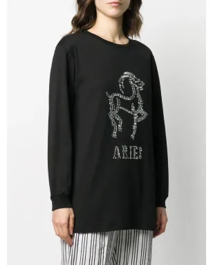 Alberta Ferretti アリエス クリスタル装飾ジャンパー（ブラック） - サムネイル3