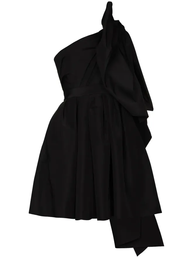 Carolina Herrera Carolina Herrera ワンショルダーボウディテール ミニドレスの商品画像