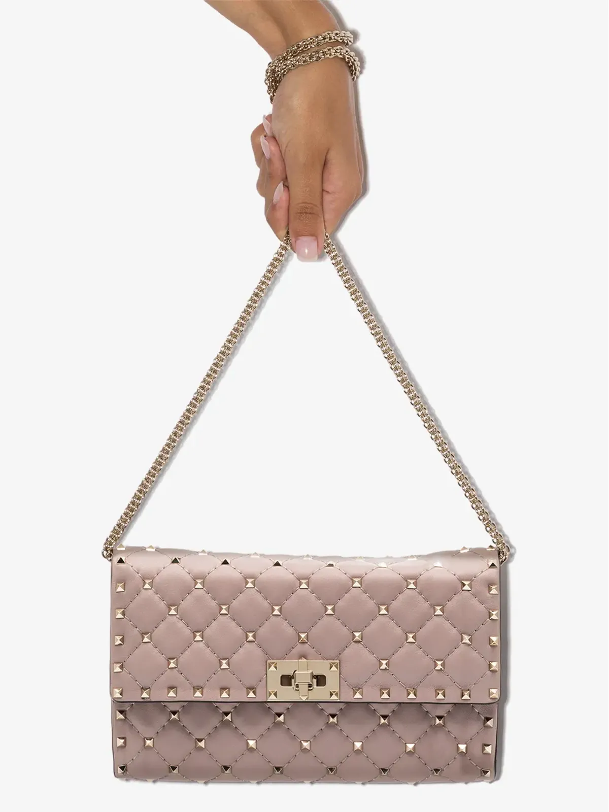 Valentino Garavani ロックスタッド スパイク クロスボディバッグ - 画像4