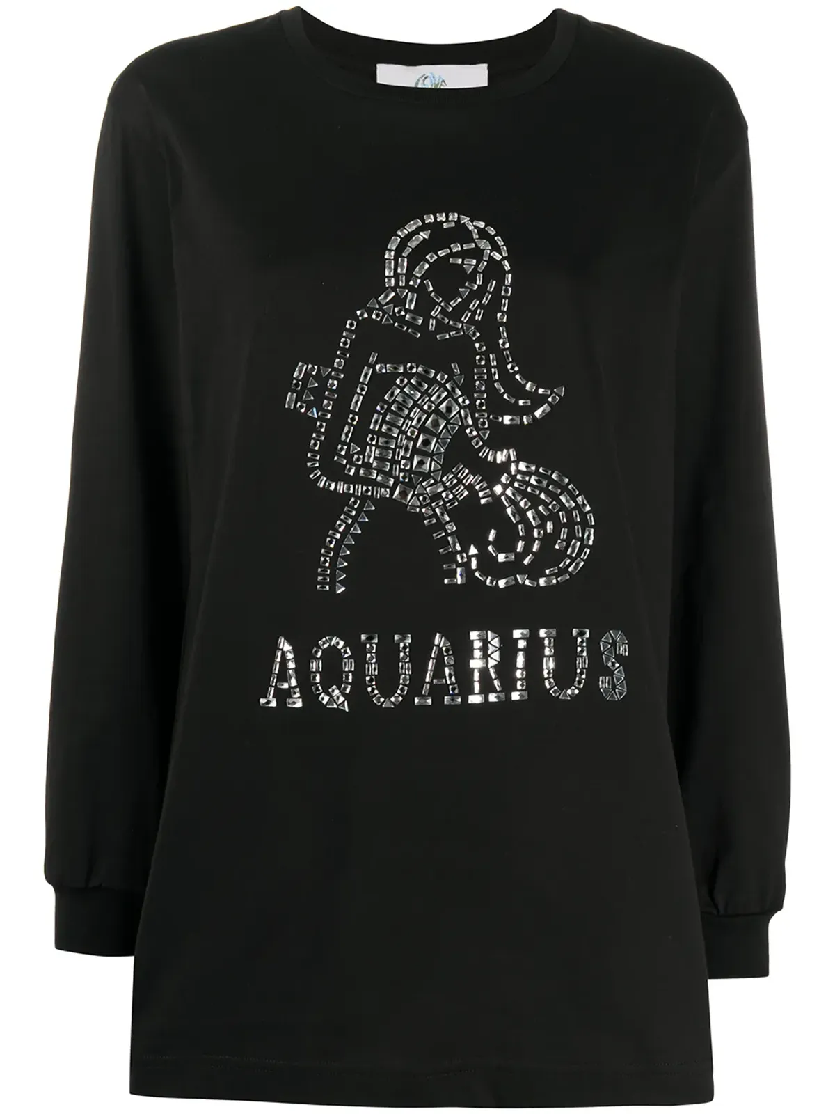 Alberta Ferretti アクエリアス クリスタル装飾 Tシャツ - 画像1