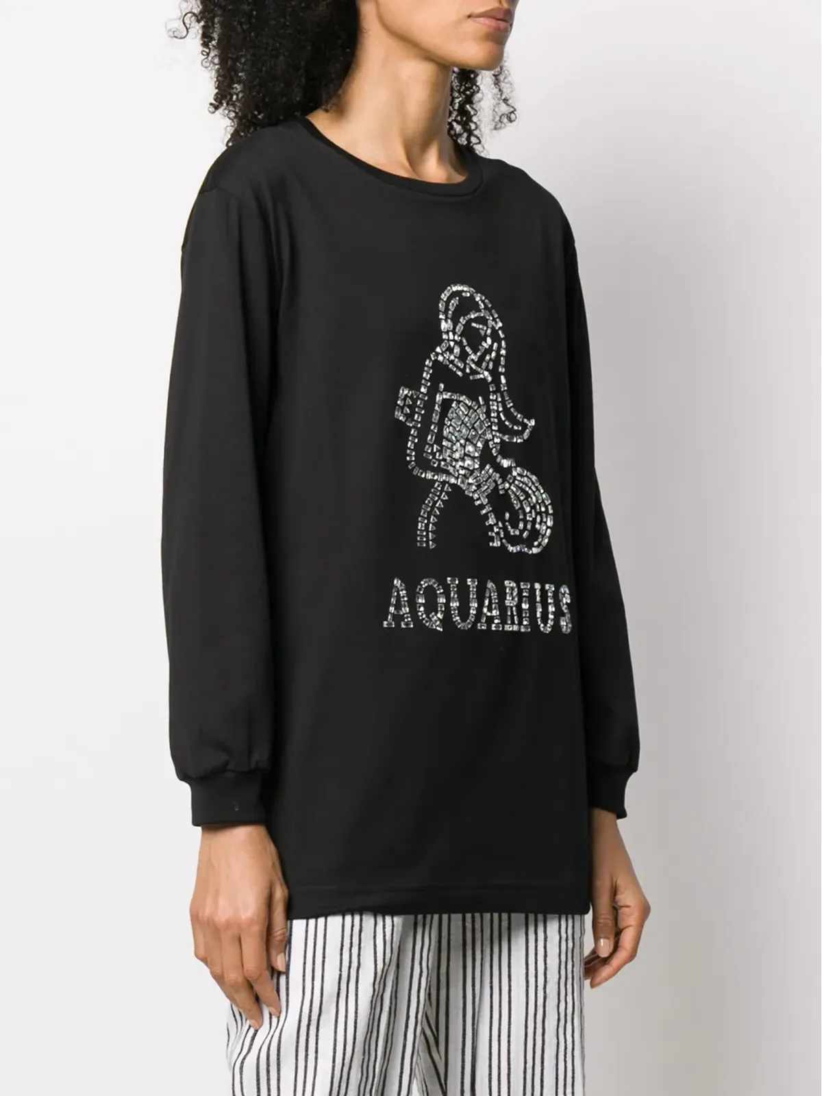 Alberta Ferretti アクエリアス クリスタル装飾 Tシャツ - 画像3