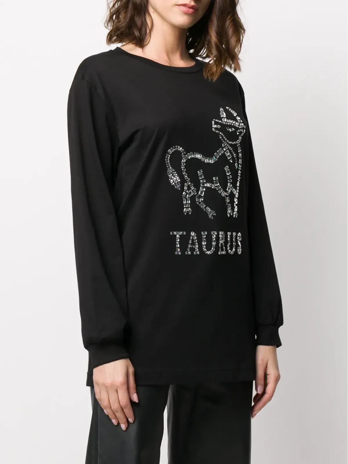 Alberta Ferretti タウルス クリスタル装飾付きニット - 画像3