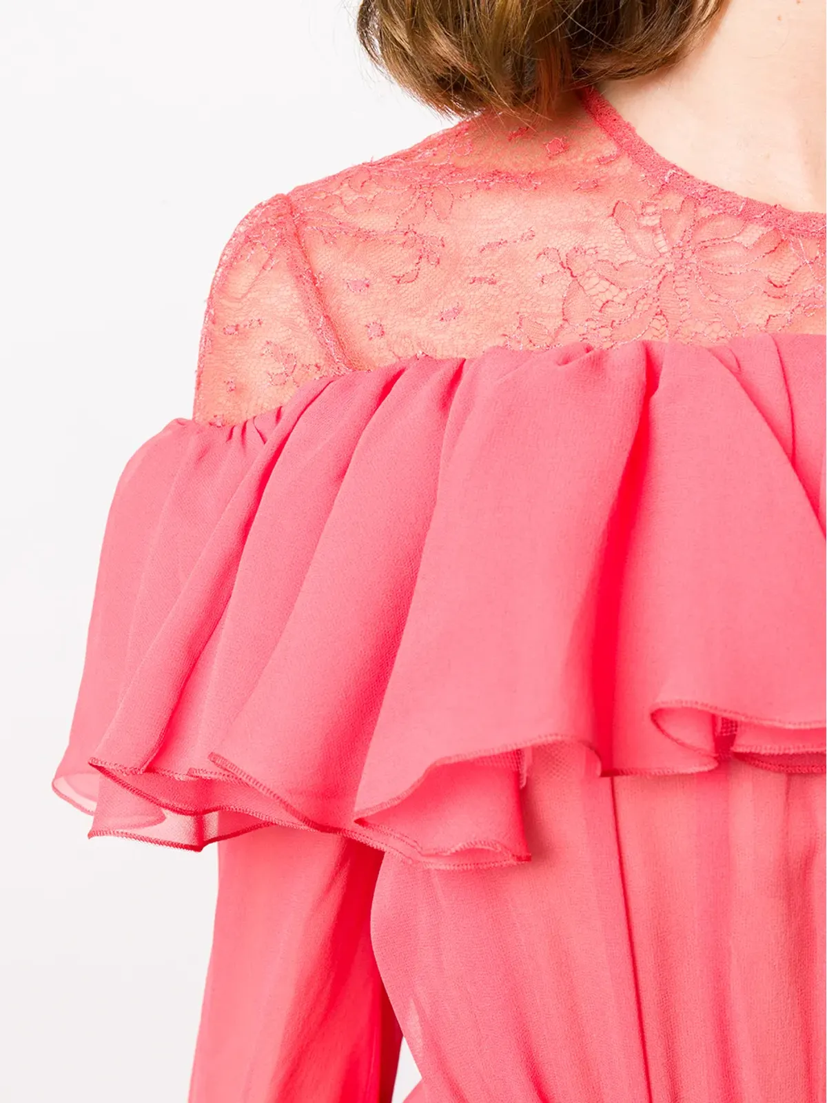 Giambattista Valli アシンメトリック ラッフル ガウン - 画像5