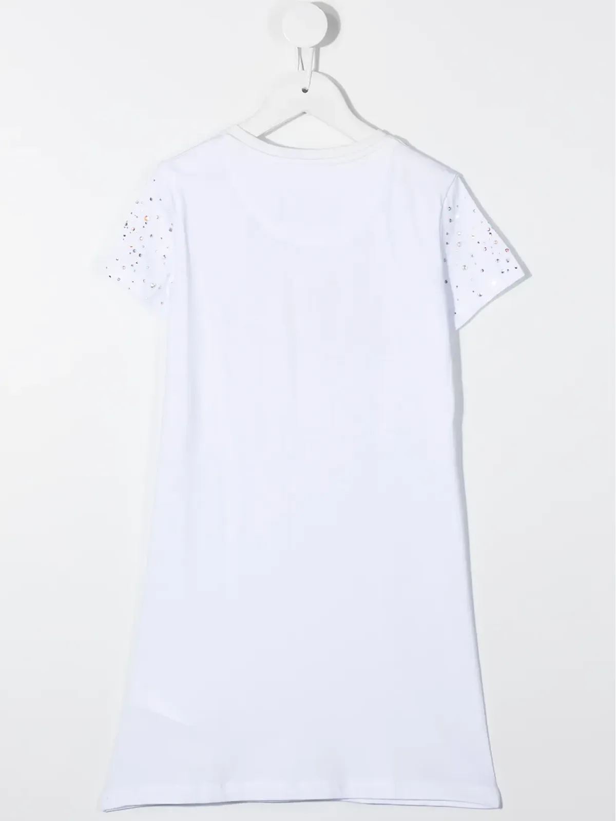 Philipp Plein Junior Plein Star 装飾付きTシャツドレス - White - 画像2