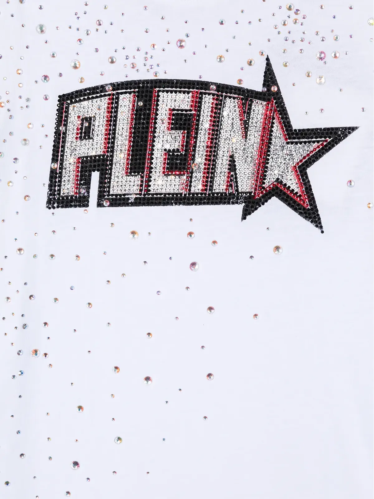 Philipp Plein Junior Plein Star 装飾付きTシャツドレス - White - 画像3
