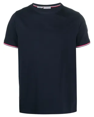 Moncler ストレッチコットンTシャツ（ブルー） - サムネイル1