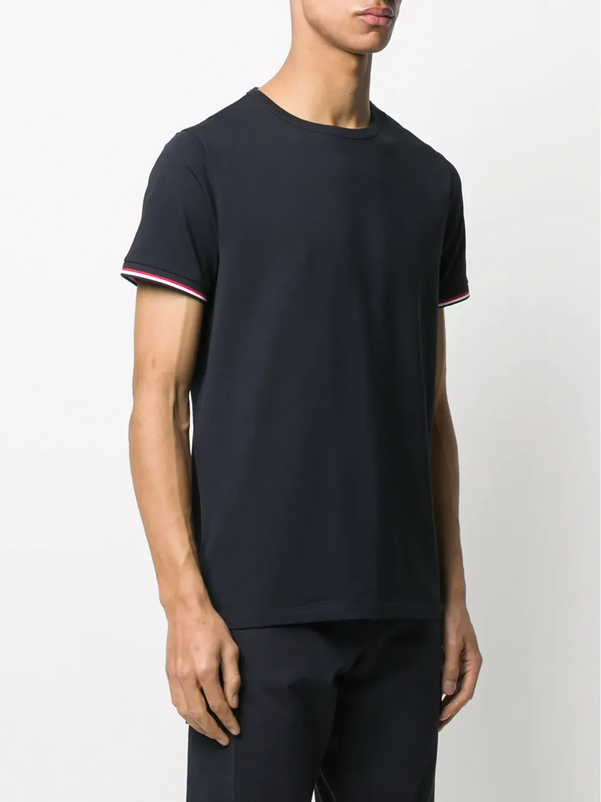 Moncler ストレッチコットンTシャツ（ブルー） - 画像3