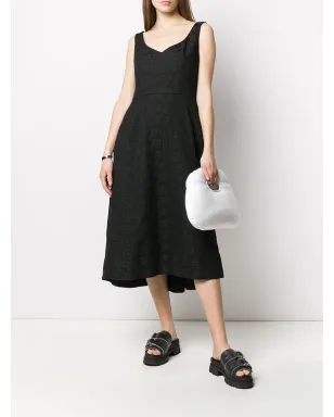 Comme Des Garçons モノグラム Aライン ミディドレス - サムネイル2
