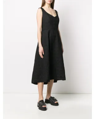 Comme Des Garçons モノグラム Aライン ミディドレス - サムネイル3