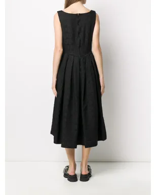Comme Des Garçons モノグラム Aライン ミディドレス - サムネイル4